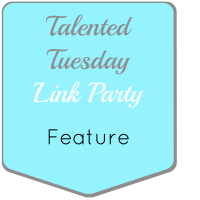 talented tuesday link party feature logo button